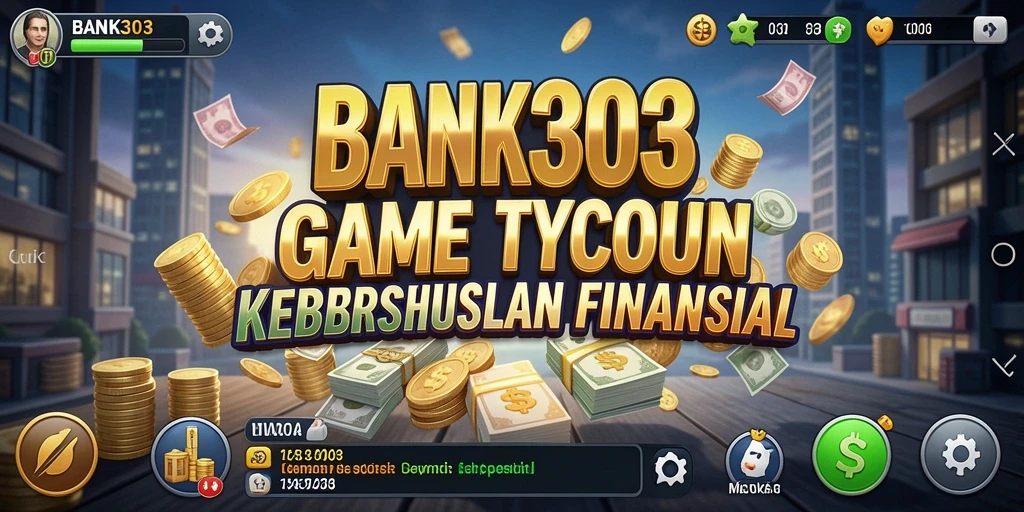 Screenshot gameplay BANK303 menampilkan pengelolaan bisnis yang seru.