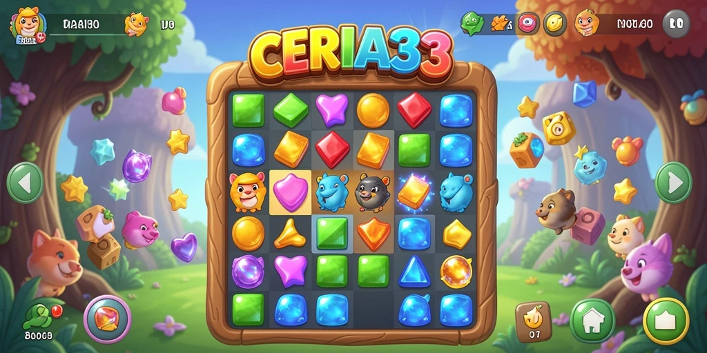 Gameplay seru dengan berbagai tantangan Match-3.