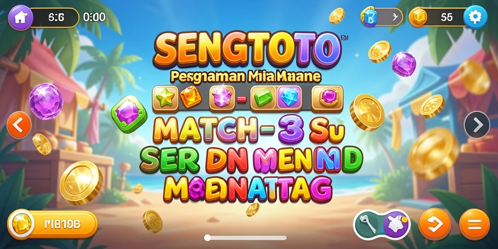 Tangkapan layar SENGTOTO menampilkan aksi seru permainan Match-3.