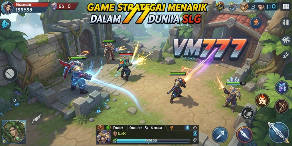 Tampilan gameplay menarik dari game SLG VM777 dengan grafis memukau.